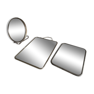 Lot de 3 miroirs de barbier