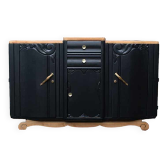 Vintage art deco solid wood sideboard