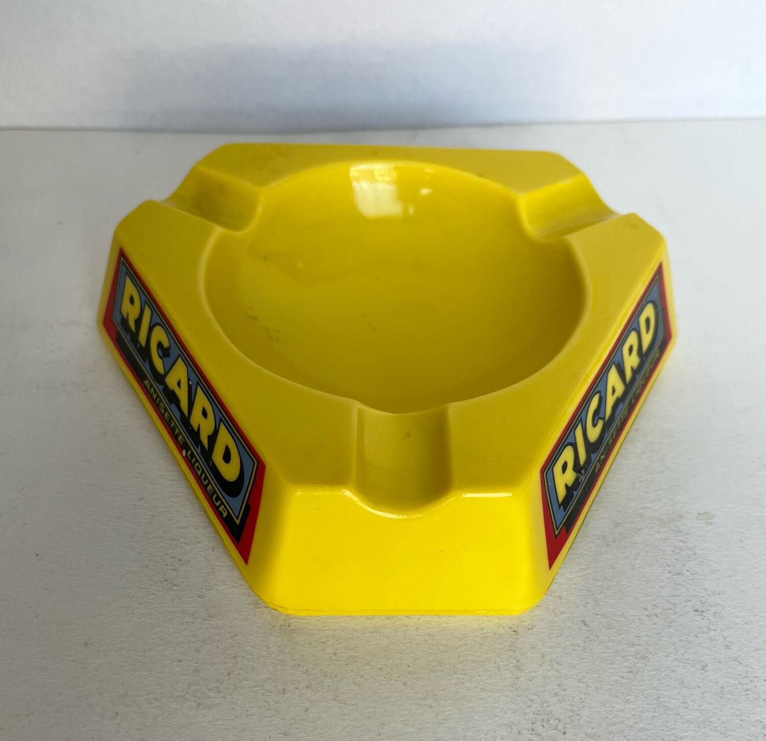 Vintage ceramic advertising ashtray