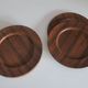 Set of 12 plywood rosewood and teak plates by Morsbak, Denmark 1960s