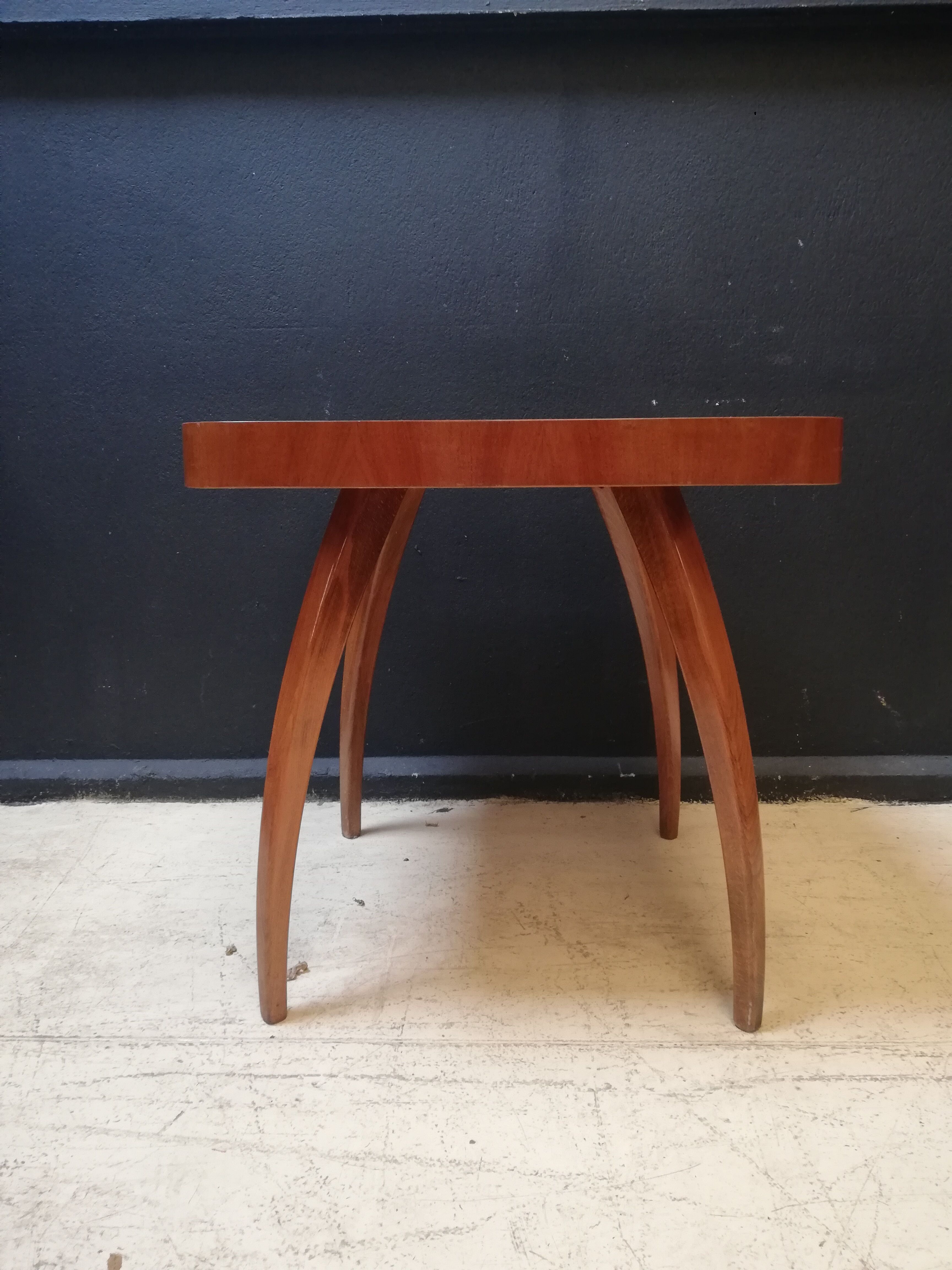 Coffee table Spider Halabala, vintage, Czech, art deco