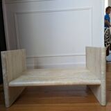 Vintage coffee table in travertine