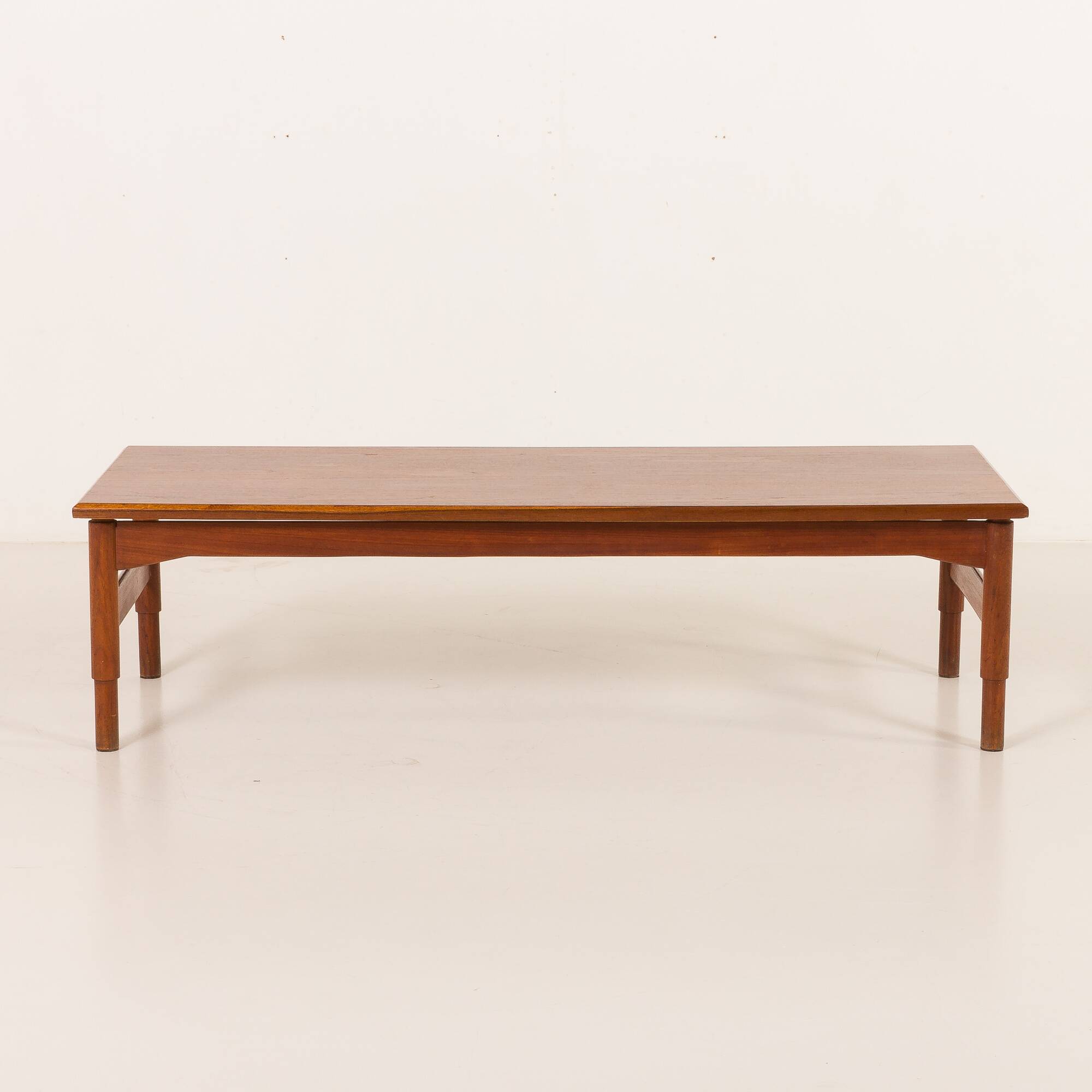 Italian mid-century low teak coffee table by Saporiti, 1960s