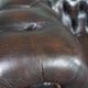 Handmade English cowhide leather Chesterfield sofa