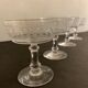 4 coupes à champagne en cristal taillé et soufflé