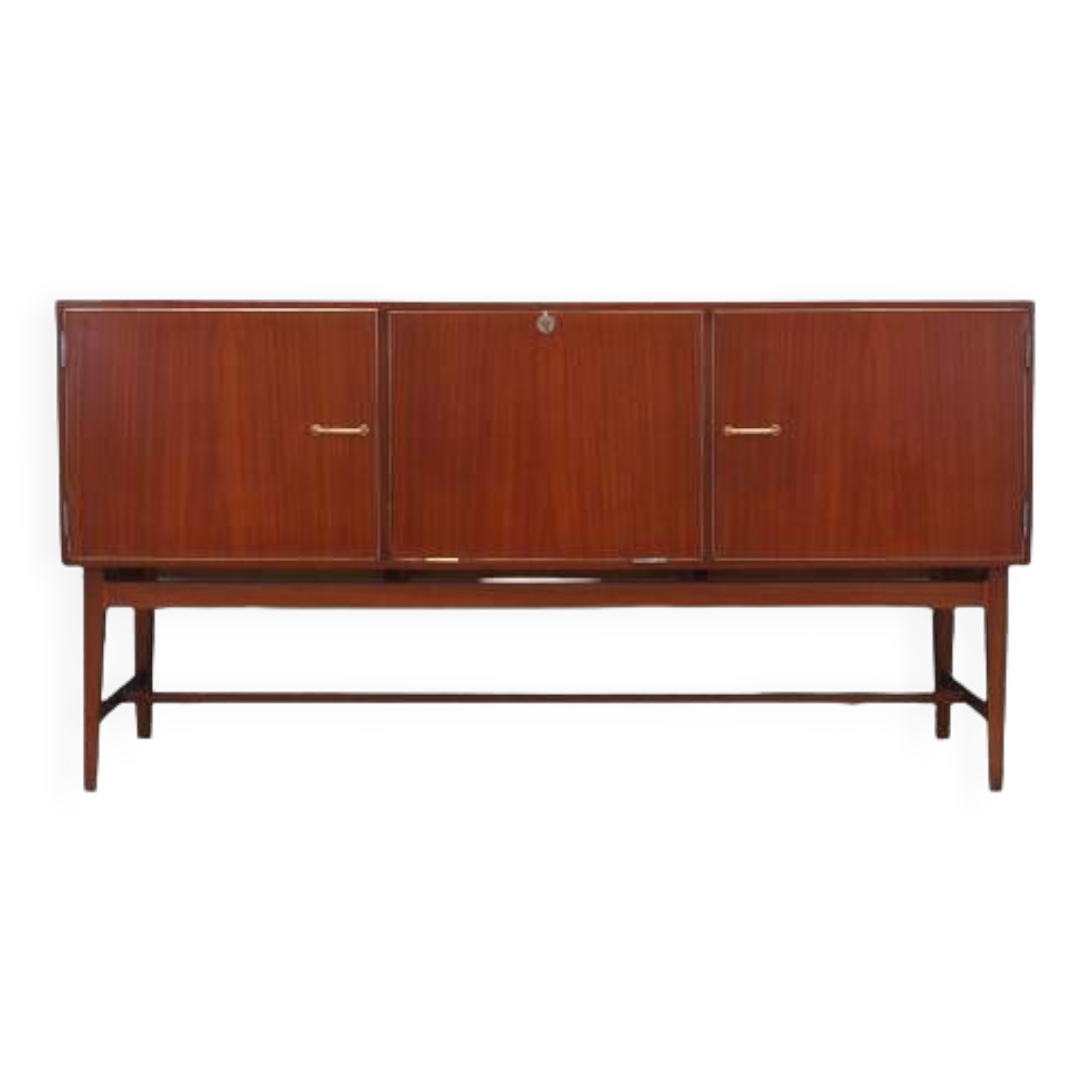 Enfilade en acajou, design danois, années 1970, production : Danemark