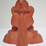 Bougeoir sculptural visage Amérindien signé Mario Frascaroli