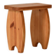 Vintage Scandinavian Solid Pine Stool
