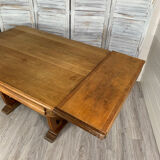 Art Deco oak table with extension 1920