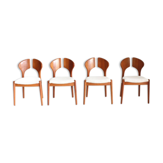Vintage Danish Dining Chairs by Schou Andersens Mobelfabrik, 1960s, Set of 4