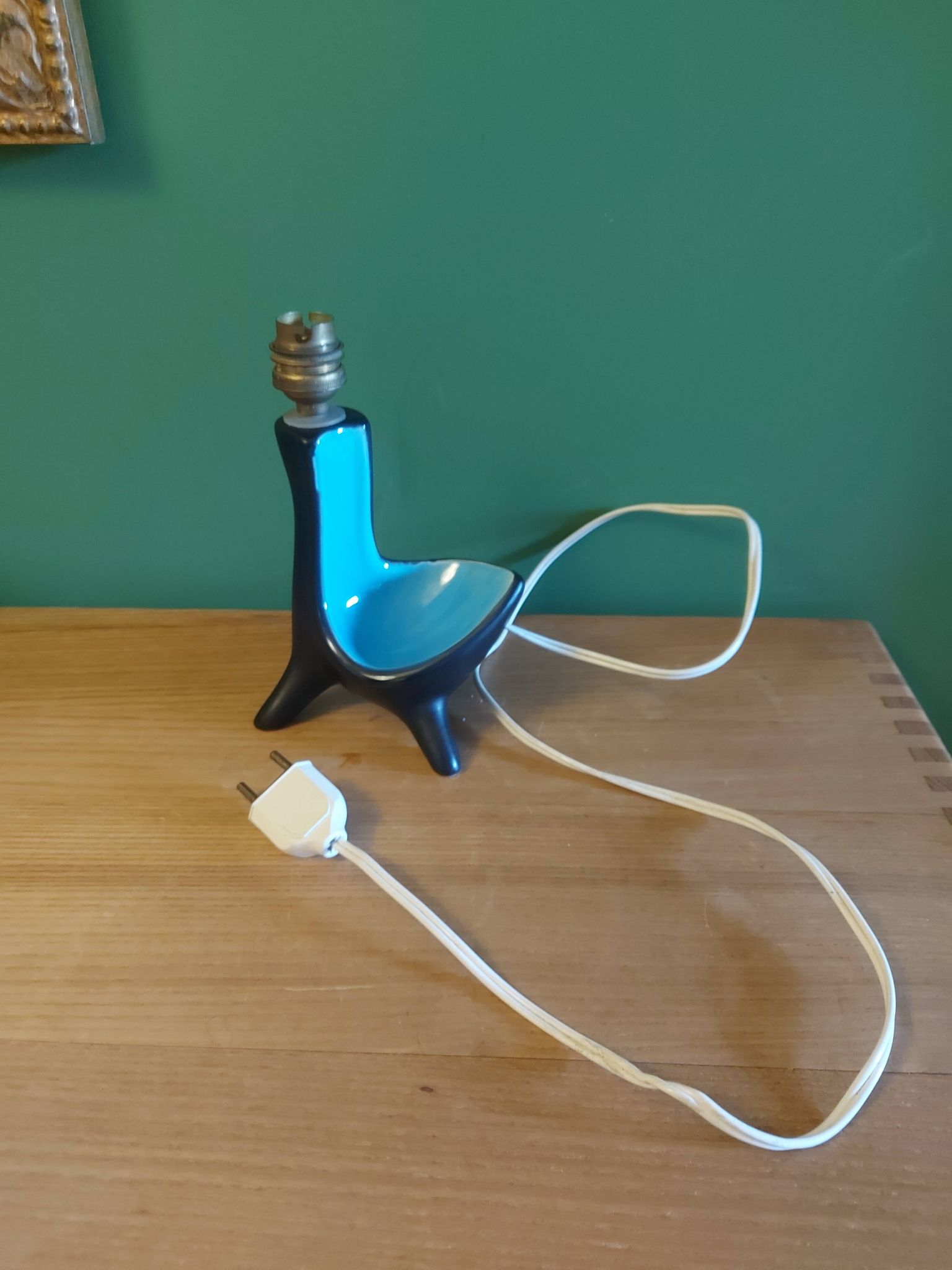 Pied de lampe en céramique années 60's