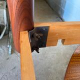 Scandinavian extendable table in vintage teak an60