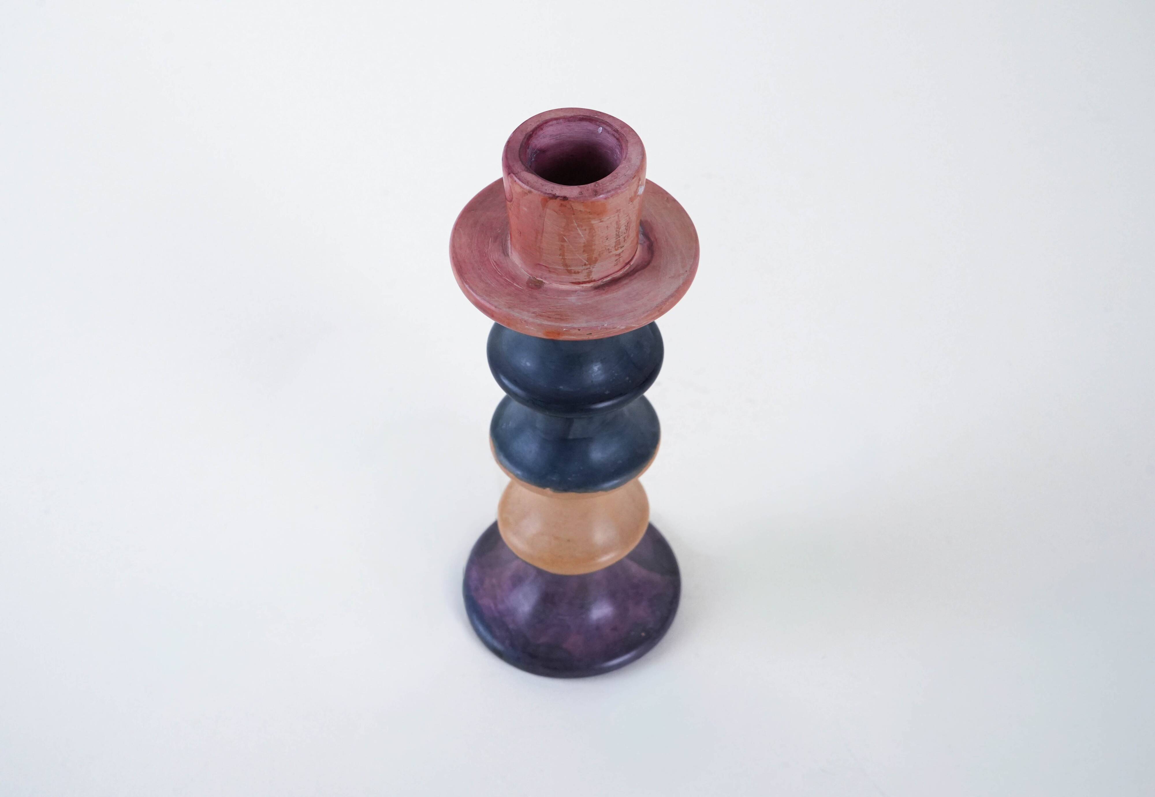 Ceramic candle holder, Italian design, 1960s, made in Italy