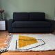 Beni Ouarain wool rug Contemporary graphic design size 250cmx150c