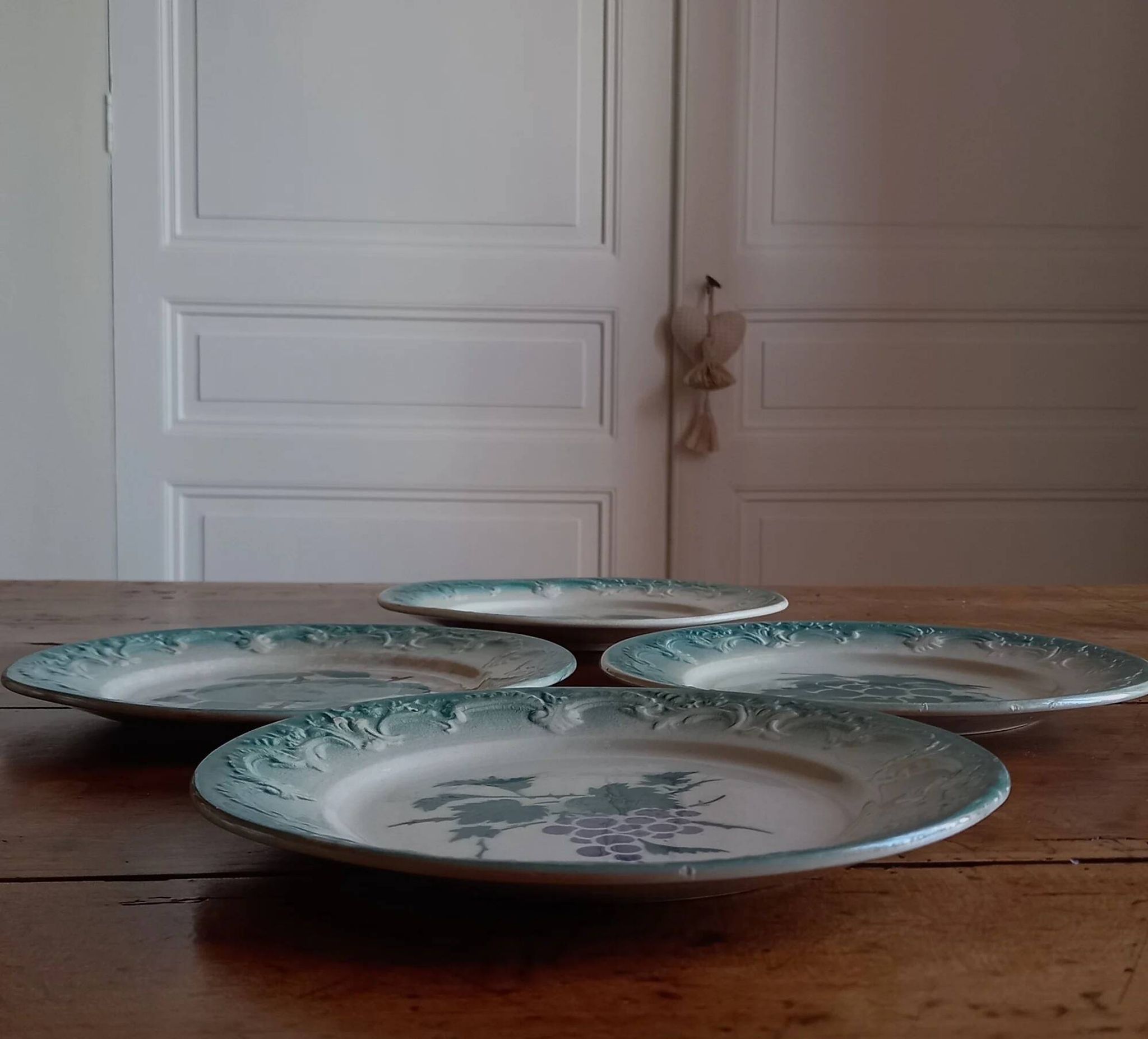 4 dessert plates in earthenware from Castres