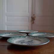 4 dessert plates in earthenware from Castres