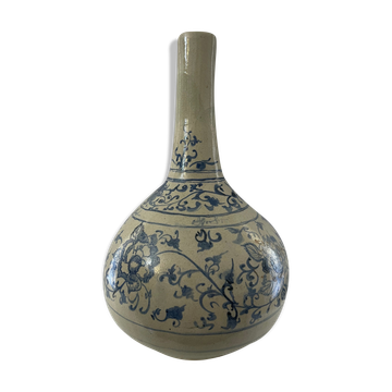 Vietnam large bottle blue bench H 35,5 cm