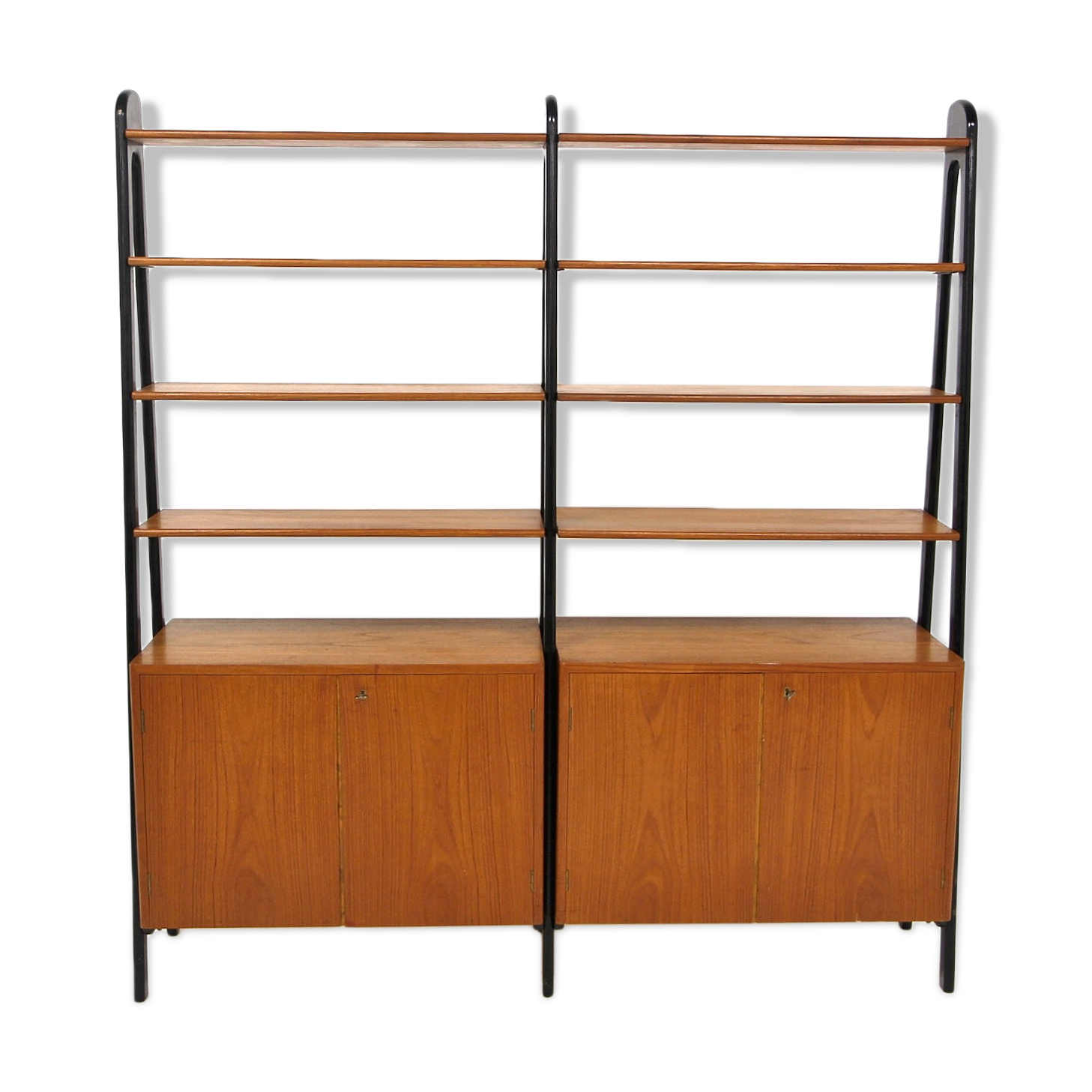 Teak "double" library, Sweden, 1950