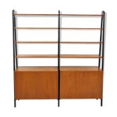 Teak "double" library, Sweden, 1950