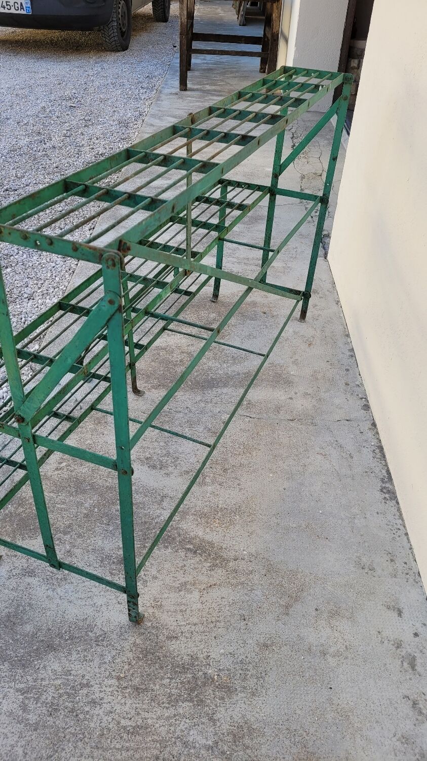 Plant holder antique iron florist shelves