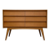 1950s vintage minimalist German walnut chest of drawers