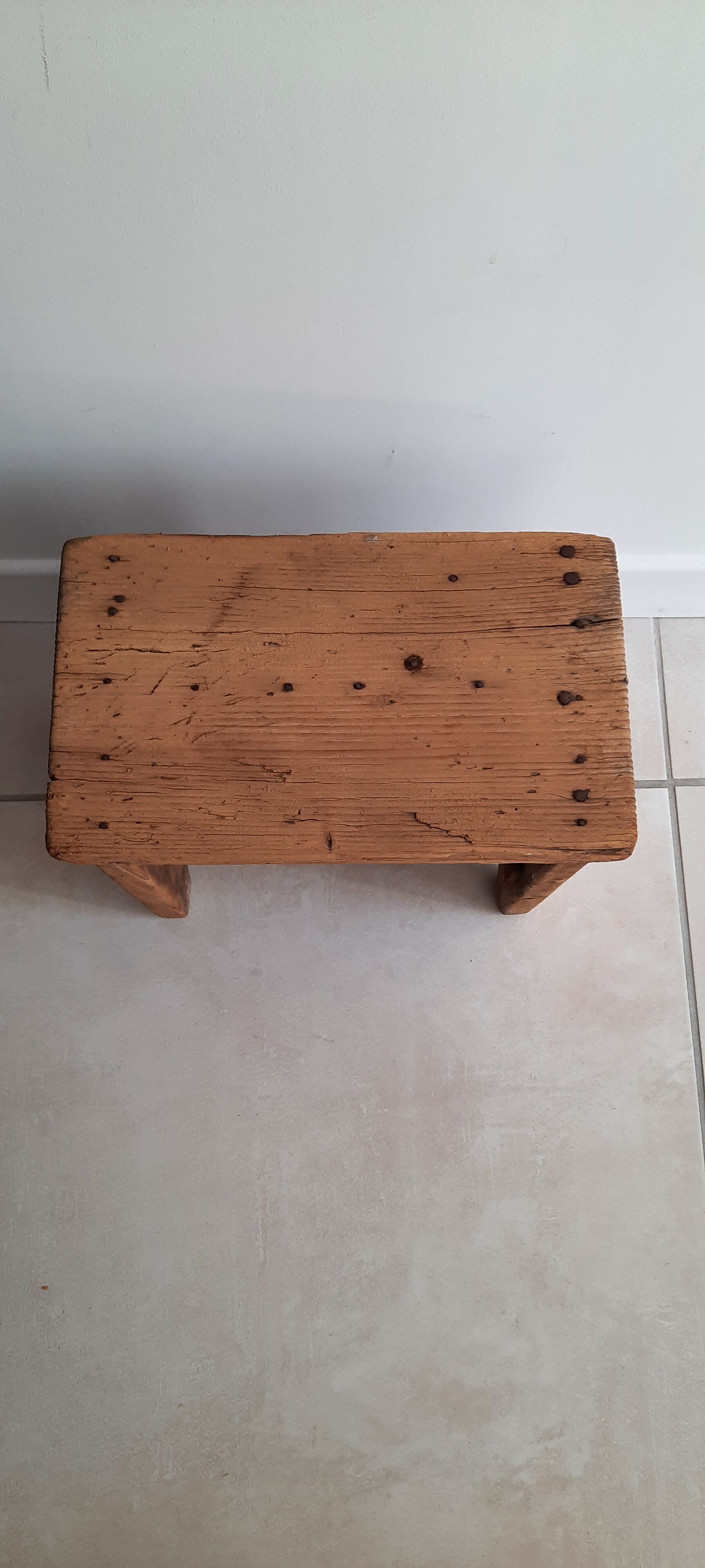 Bench in very old pine