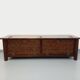 Low brutalist enfilade by Georges Robert in dark pine from the 1960s.