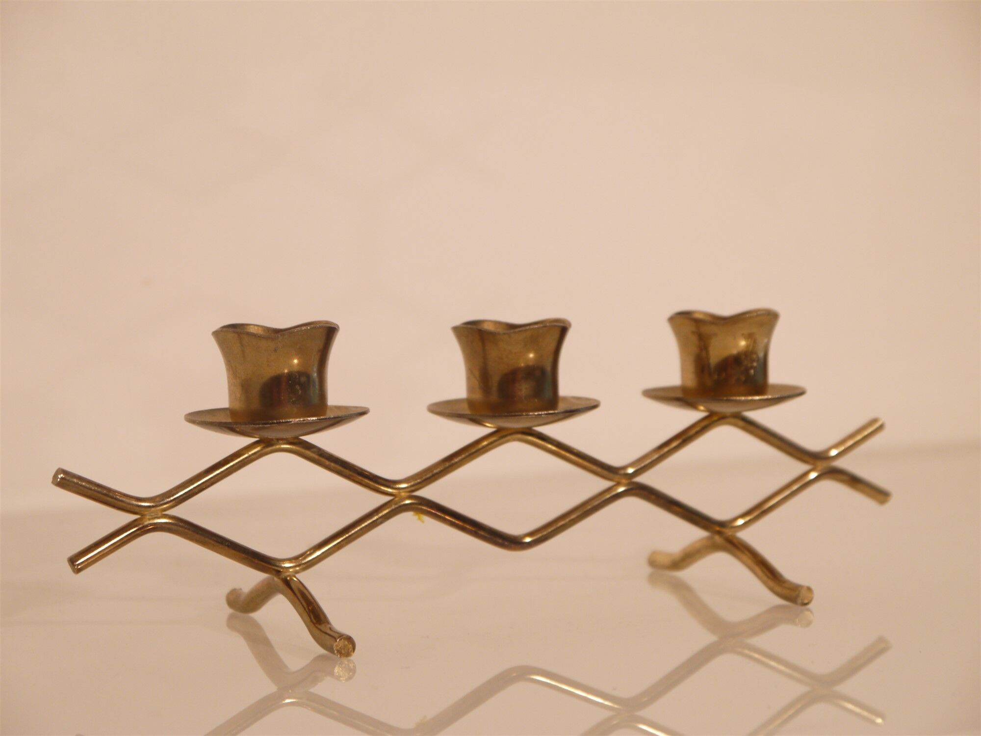 Scandinavian candlestick brass