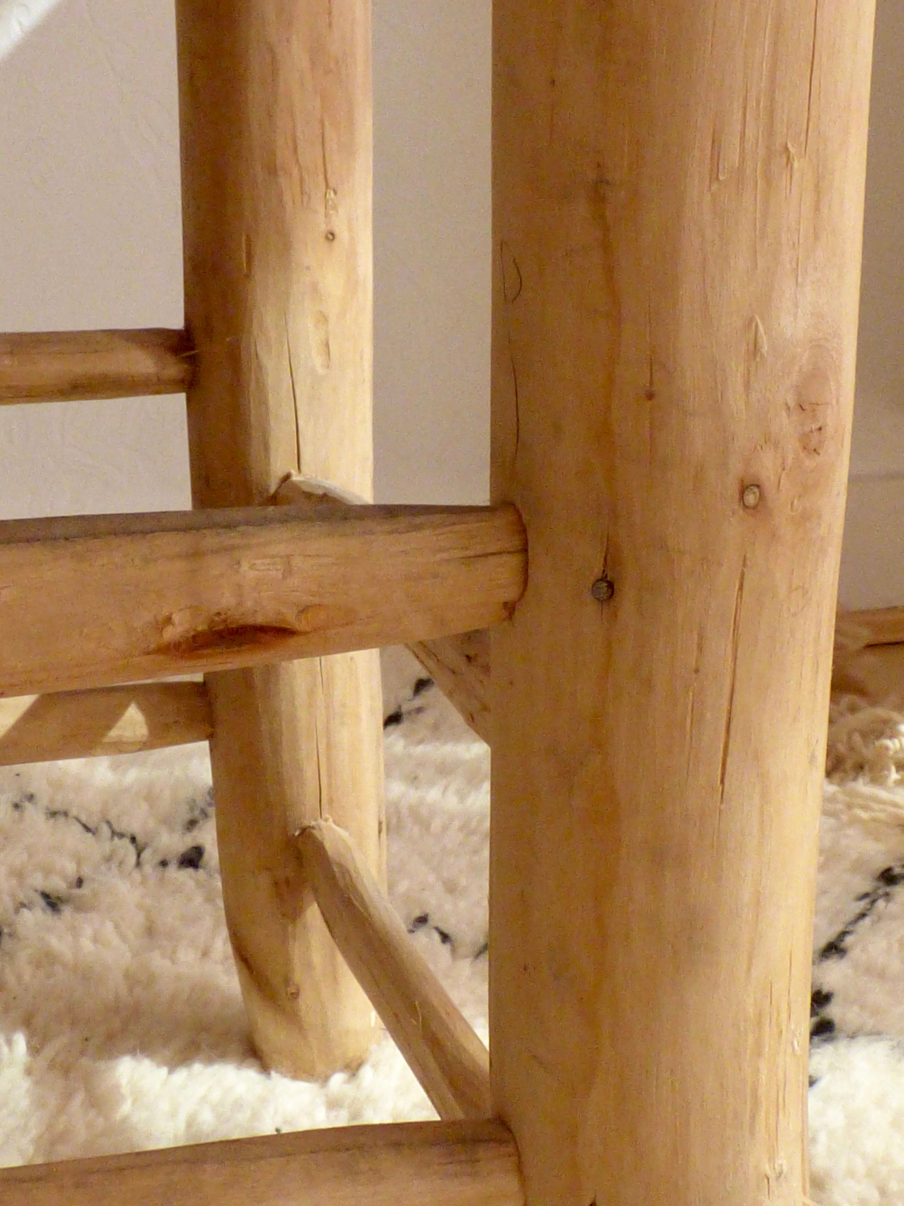 50 cm clogged stool made of lemon and recycled cotton