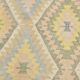 Tapis Kilim Vintage Laine Fait Main, Bohème, Motifs Géométriques, 149X247Cm