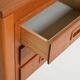 Scandinavian teak desk with sliding drawers, 1960s