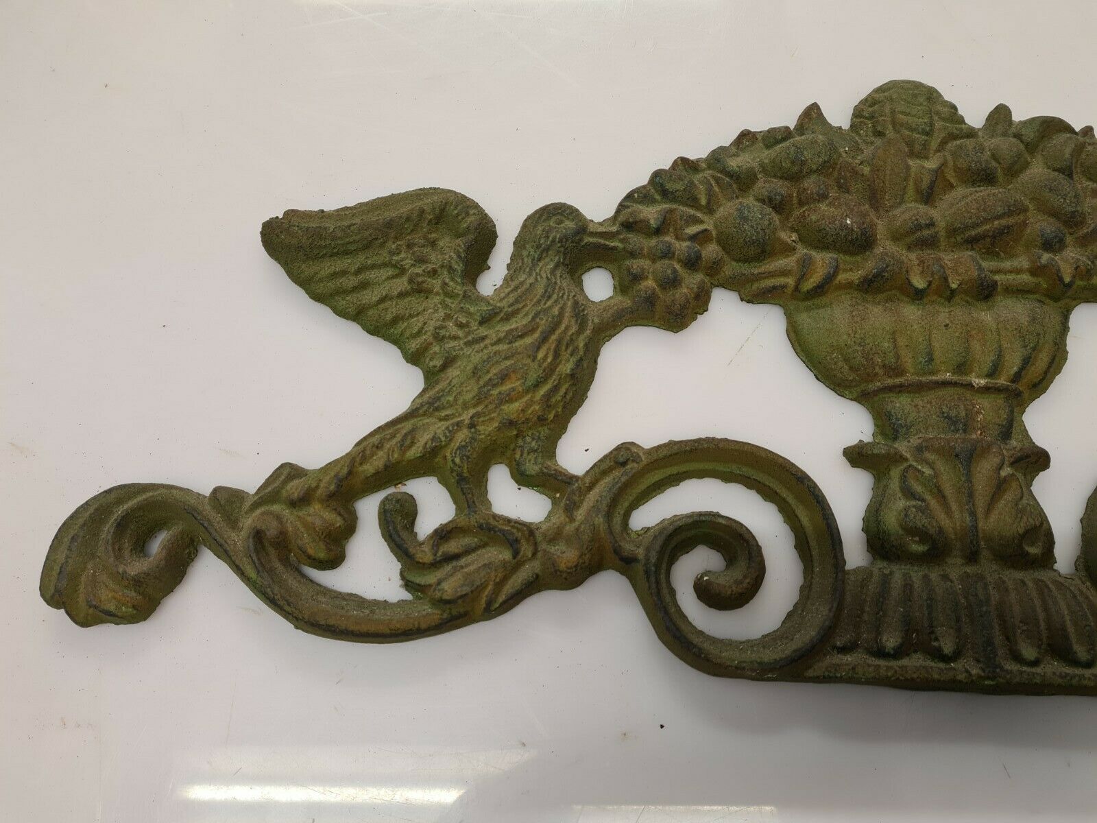 cast iron door pediment