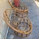 Paire de fauteuils en rotin  ou loveuses années 70