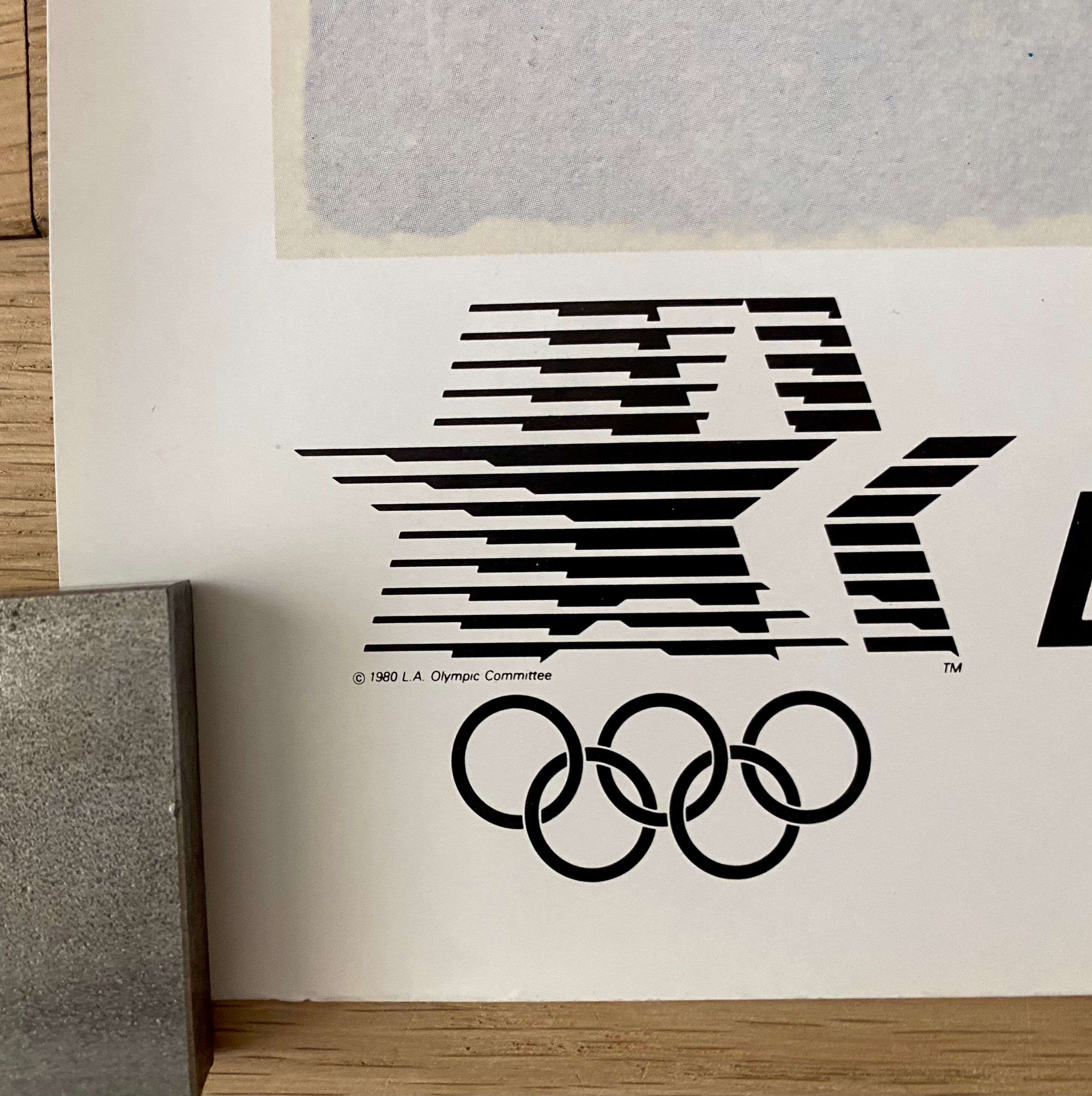 Martin Puryear, Original poster for the Los Angeles Olympics, 1984