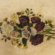 Art Deco gueridon with painted and gilded floral decoration, France – Circa 1920