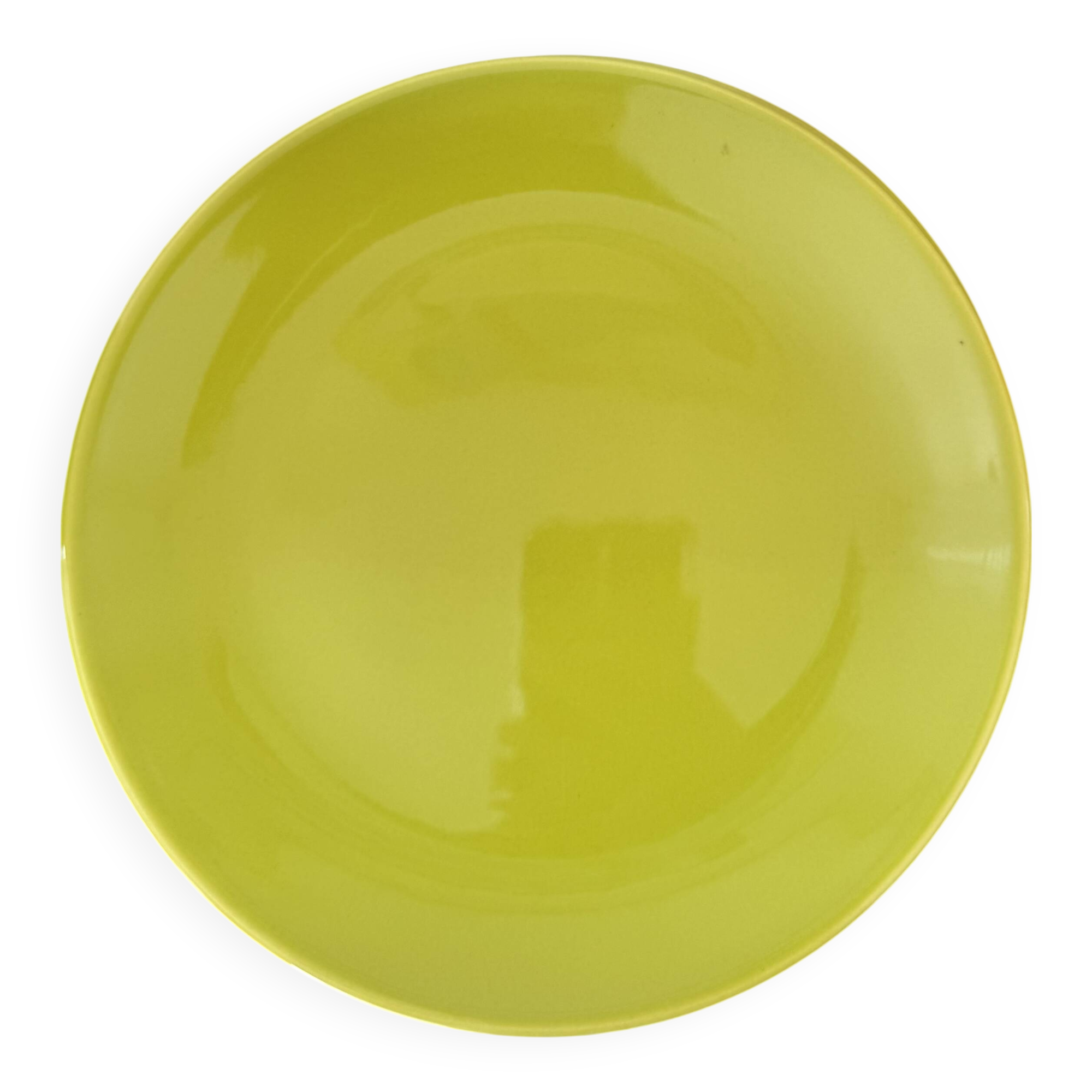 Set of 4 bright green dessert plates