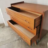 Vintage compass foot chest of drawers