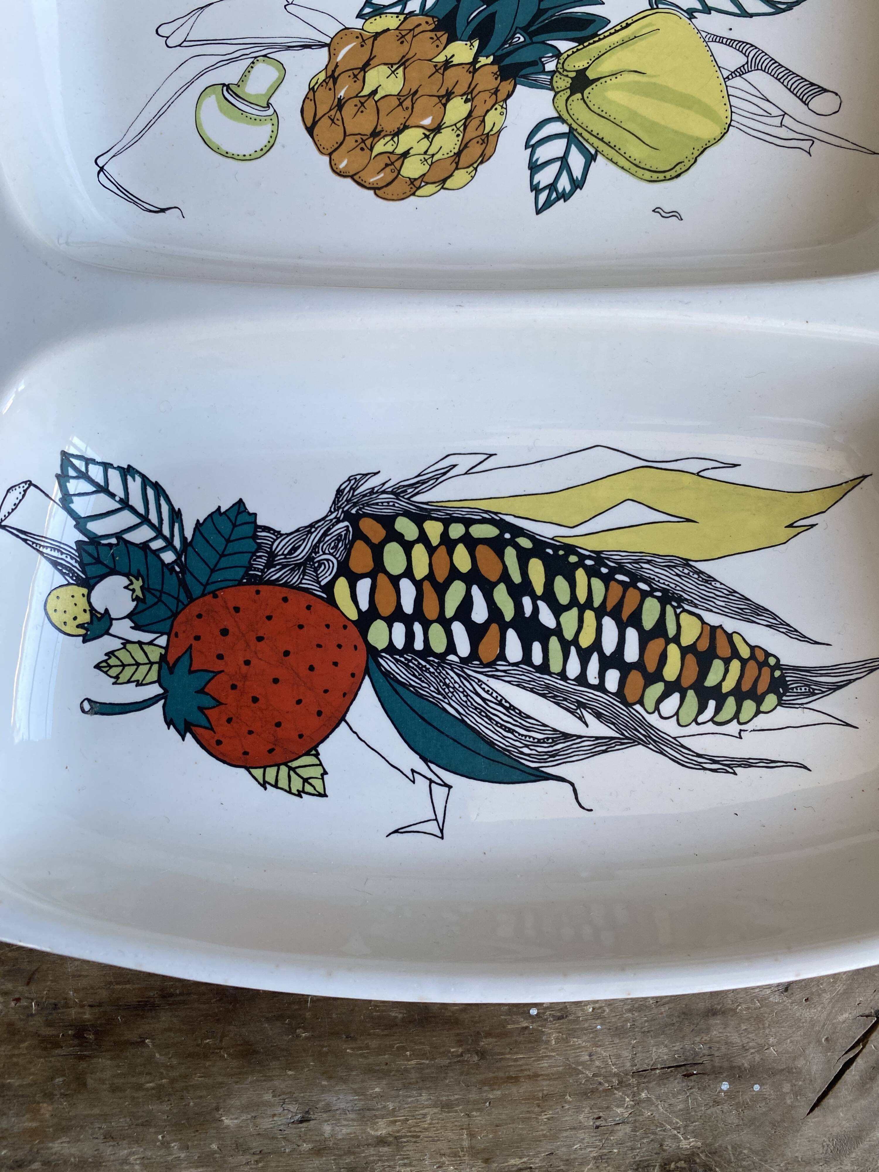 Serving dish Villeroy & Boch Luxembourg - Vintage 70s - 4 compartments