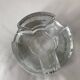 Bougeoir en cristal de verre lourd, chauffe-assiette