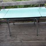 Formica and chrome-plated metal table
