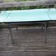 Formica and chrome-plated metal table