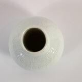 White vase with flowers vintage Thomas