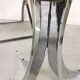 Table vintage verre et chrome 1970