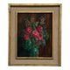 Huile sur bois nature morte bouquet de roses XXe par Mauboussin