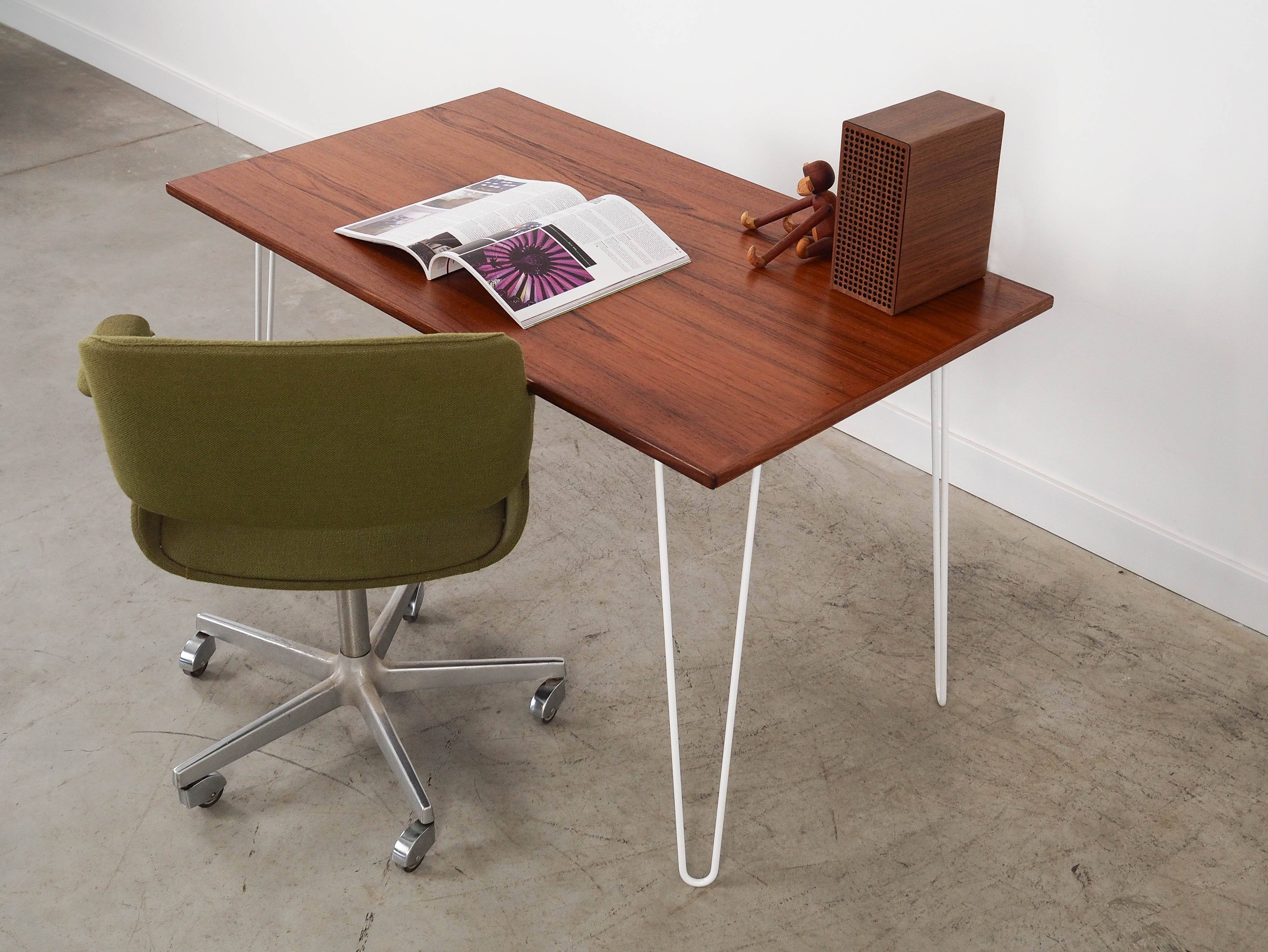 Teak desk, Danish design, 1970s, made in Denmark