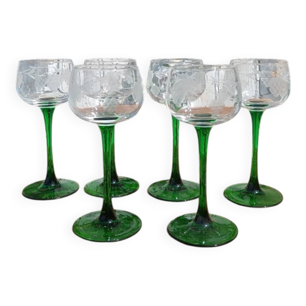 Verres gravés anciens