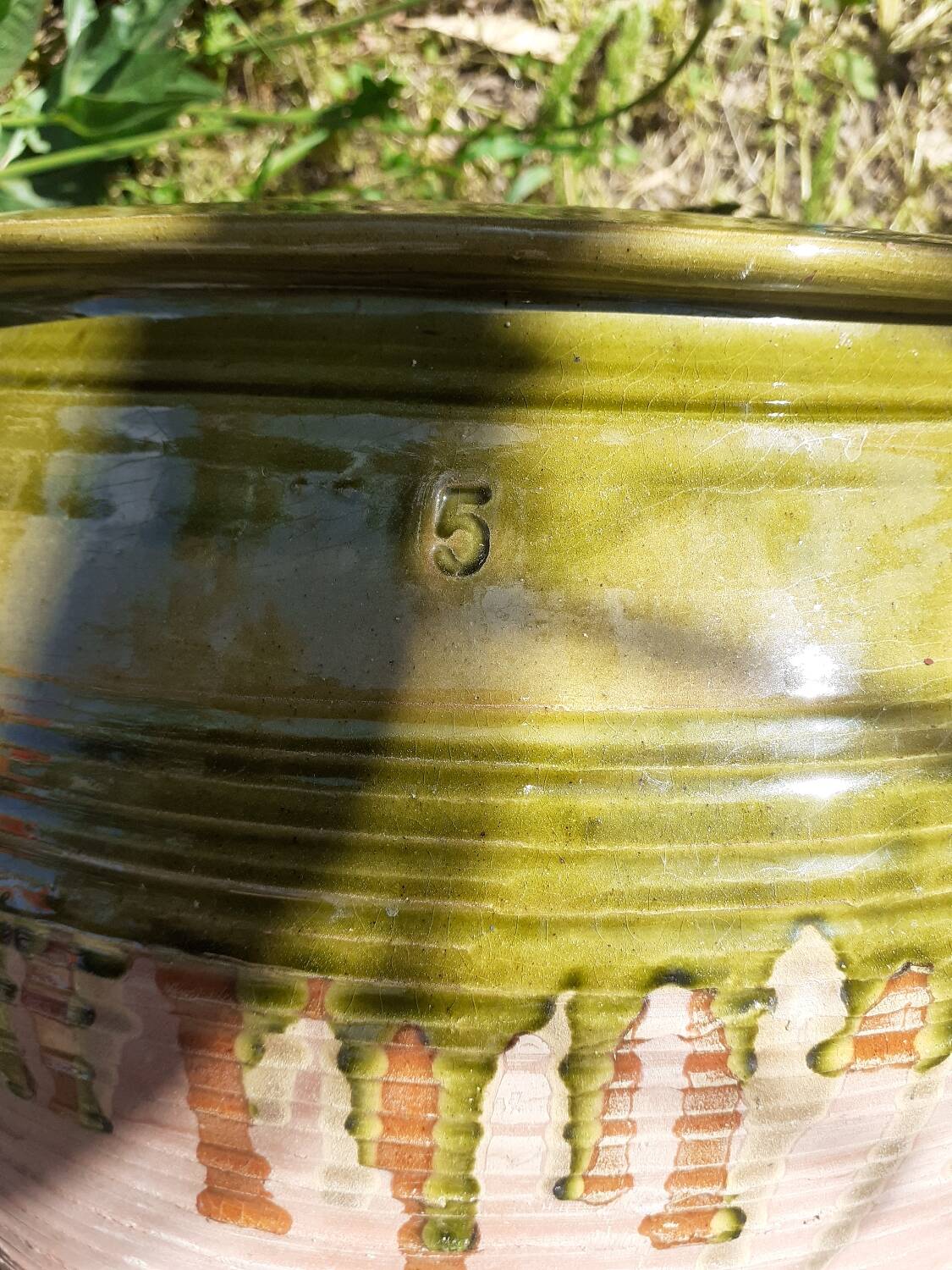 Jar, glazed earthenware pottery