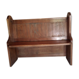 Wooden church bench