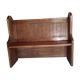 Wooden church bench