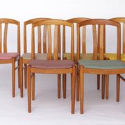 6 of 12 Carl Ekström Chairs – Swedish Mid-Century Modern, Teak Dining Chair